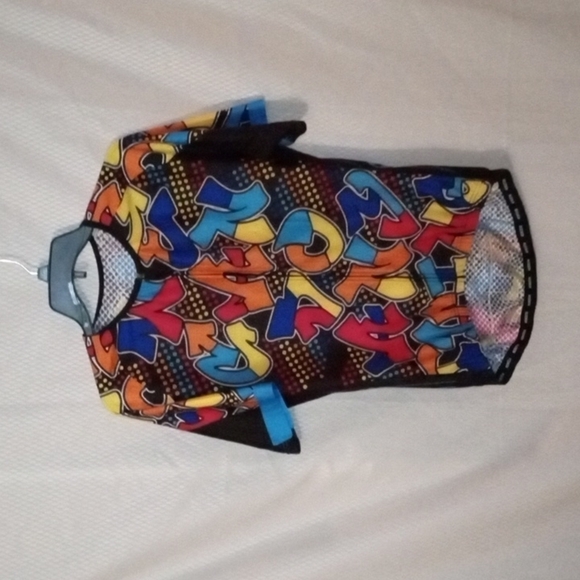 Weimo Star Cycling Shirt, L, Multi color Design, rear pocket pouches and zipper - Picture 1 of 10